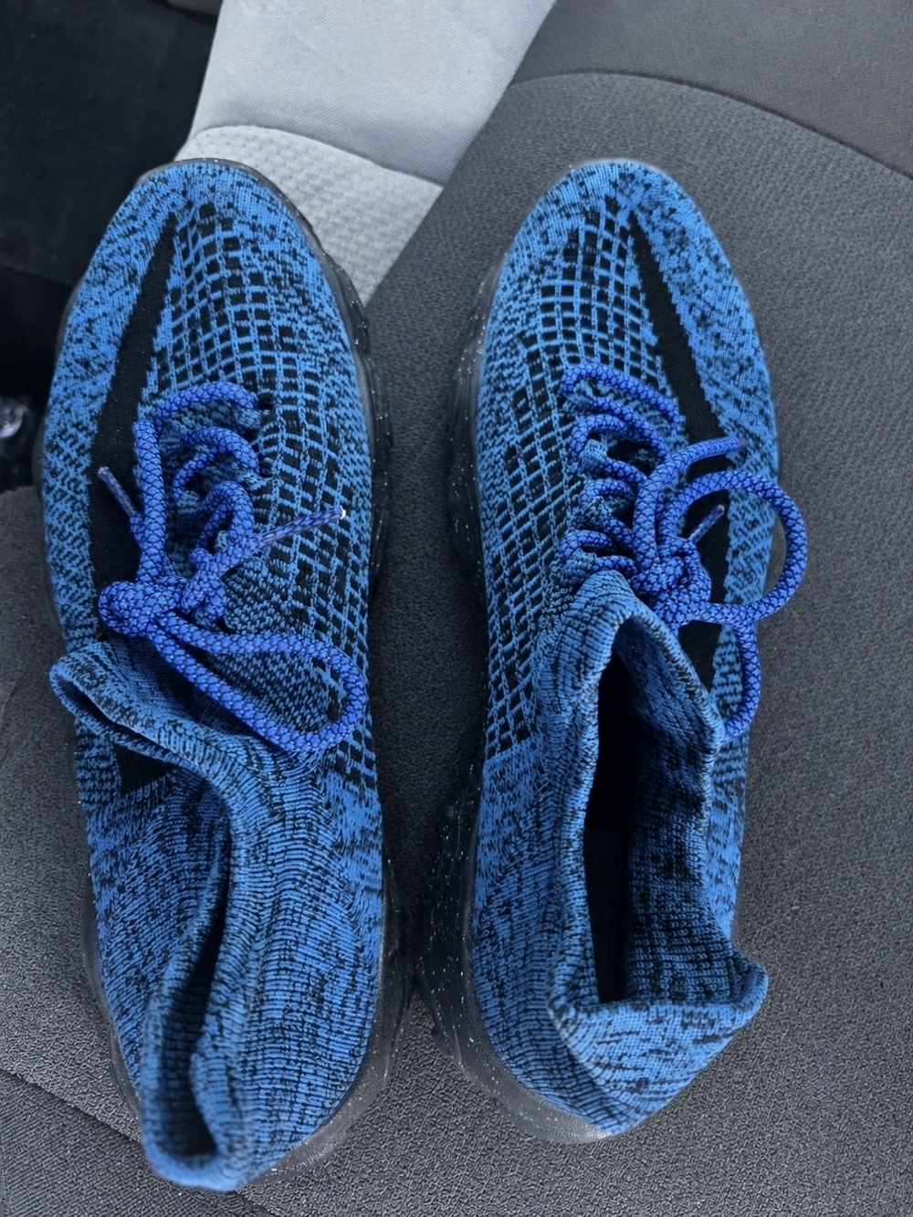 Men's Knit Running Sneakers - Blue